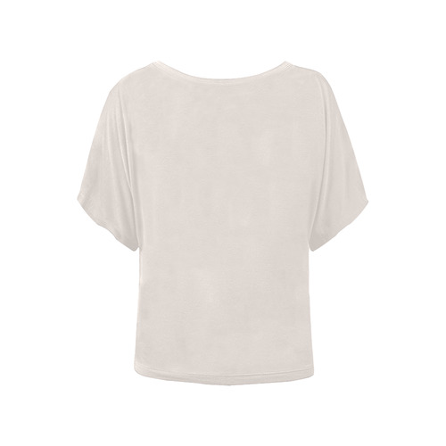 Bridal Blush Women's Batwing-Sleeved Blouse T shirt (Model T44)