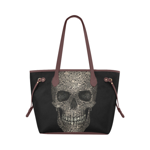Skull-Unusual and unique 04 by JamColors Clover Canvas Tote Bag (Model 1661)