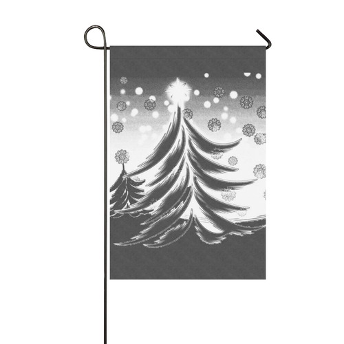 Christmas Tree Chalkboard Garden Flag 12‘’x18‘’（Without Flagpole）