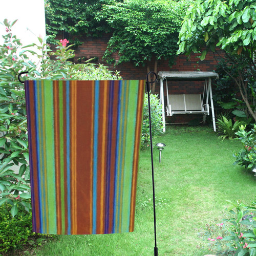 Primitive Grunge Stripe Garden Flag 12‘’x18‘’（Without Flagpole）