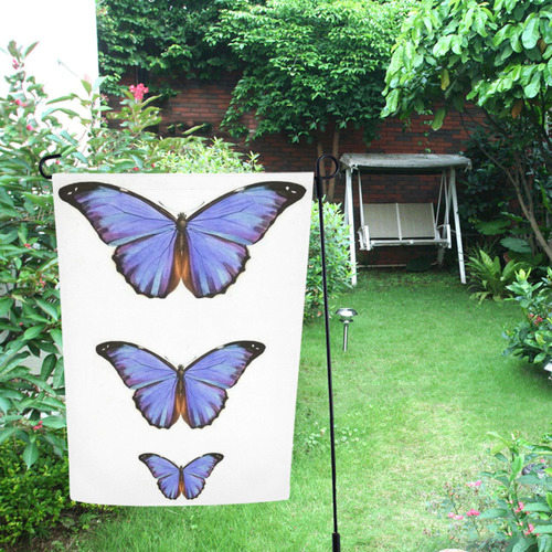 Butterfly Garden Flag 12‘’x18‘’（Without Flagpole）
