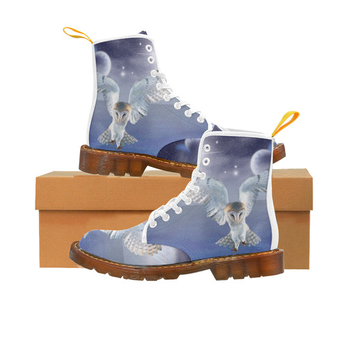 Magic Owl and Water Martin Boots For Women Model 1203H