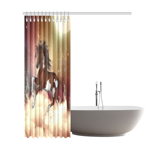 Wonderful wild horse in the sky Shower Curtain 72"x84"