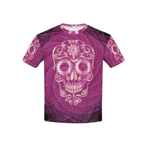 Skull20170537_by_JAMColors Kids' All Over Print T-shirt (USA Size) (Model T40)