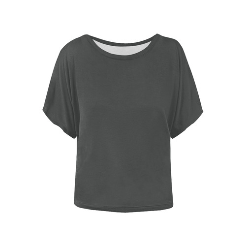 Pirate Black Women's Batwing-Sleeved Blouse T shirt (Model T44)