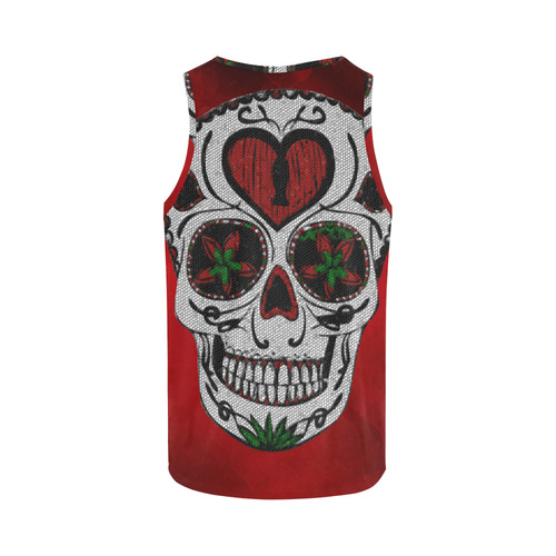 Skull20170316_by_JAMColors All Over Print Tank Top for Women (Model T43)
