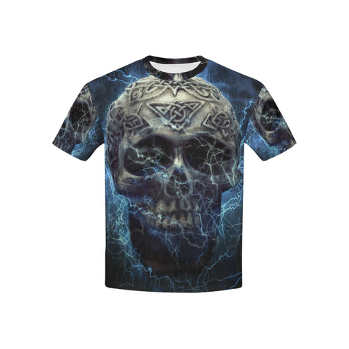 Skull20170532_by_JAMColors Kids' All Over Print T-shirt (USA Size) (Model T40)