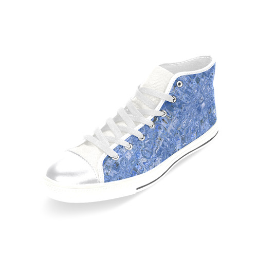 melting swirl C by FeelGood Women's Classic High Top Canvas Shoes (Model 017)