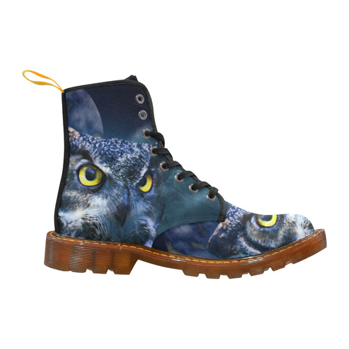 Owl and Night Sky Martin Boots For Women Model 1203H