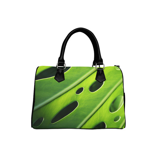 Tropical Monstera Leaf Boston Handbag (Model 1621)