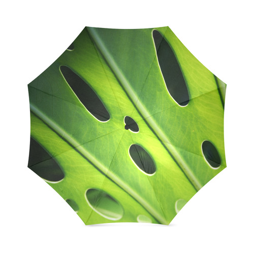 Tropical Monstera Leaf Foldable Umbrella (Model U01)