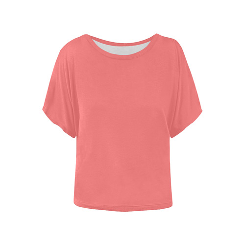Georgia Peach Women's Batwing-Sleeved Blouse T shirt (Model T44)