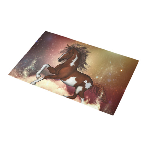 Wonderful wild horse in the sky Bath Rug 16''x 28''