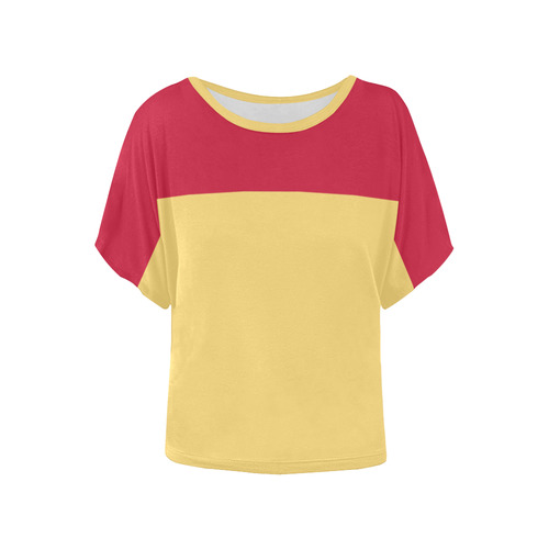 Lollipop and Lemon Drop Women's Batwing-Sleeved Blouse T shirt (Model T44)