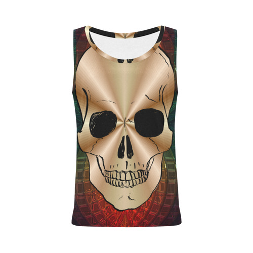 Skull20170527_by_JAMColors All Over Print Tank Top for Women (Model T43)