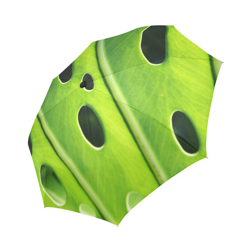 Tropical Monstera Leaf Auto-Foldable Umbrella (Model U04)