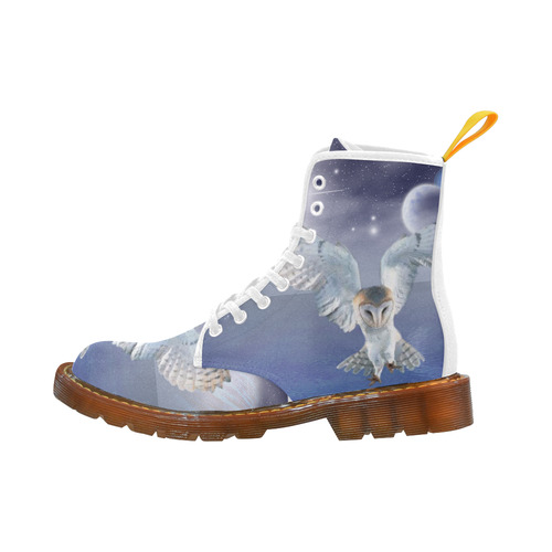 Magic Owl and Water Martin Boots For Women Model 1203H