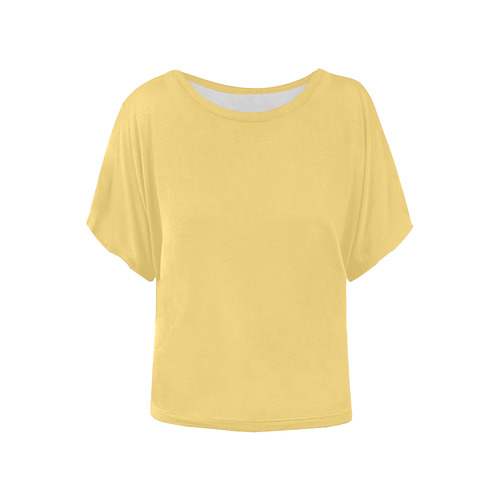 Lemon Drop Women's Batwing-Sleeved Blouse T shirt (Model T44)