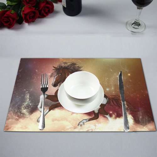 Wonderful wild horse in the sky Placemat 12’’ x 18’’ (Four Pieces)