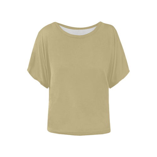 Hemp Women's Batwing-Sleeved Blouse T shirt (Model T44)