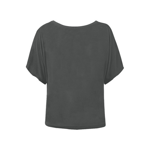 Pirate Black Women's Batwing-Sleeved Blouse T shirt (Model T44)