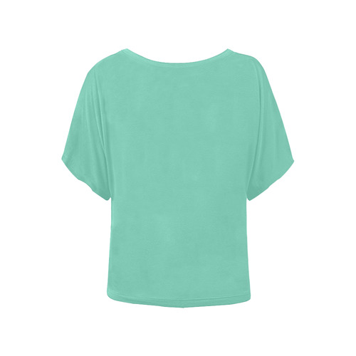 Opal Women's Batwing-Sleeved Blouse T shirt (Model T44)