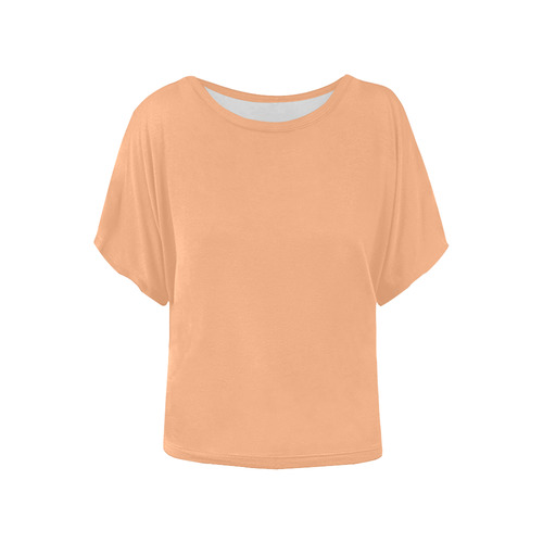 Peach Cobbler Women's Batwing-Sleeved Blouse T shirt (Model T44)