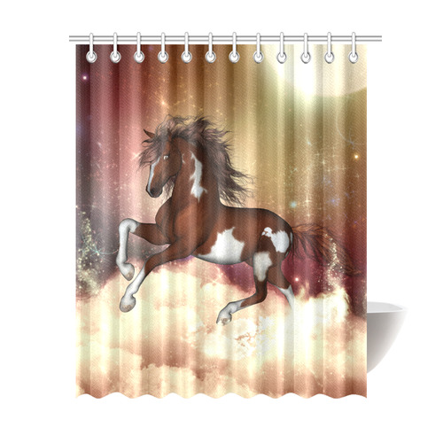 Wonderful wild horse in the sky Shower Curtain 69"x84"