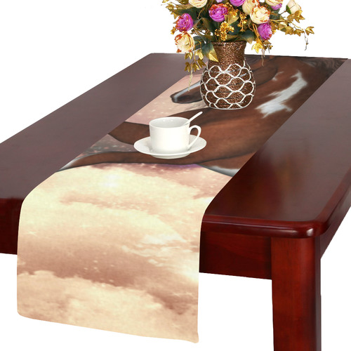 Wonderful wild horse in the sky Table Runner 14x72 inch