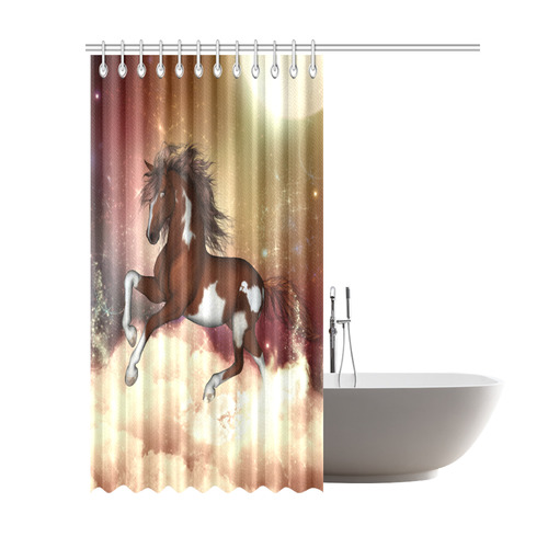 Wonderful wild horse in the sky Shower Curtain 69"x84"
