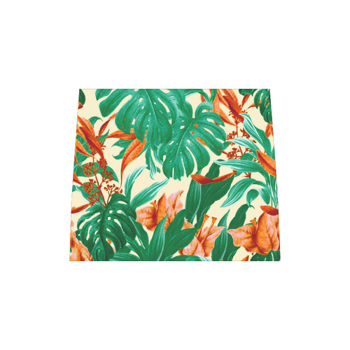 Tropical Jungle Leaves Floral Boston Handbag (Model 1621)