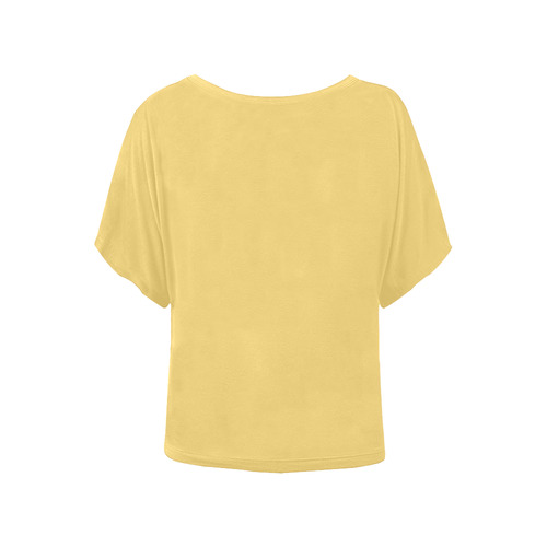 Lemon Drop Women's Batwing-Sleeved Blouse T shirt (Model T44)
