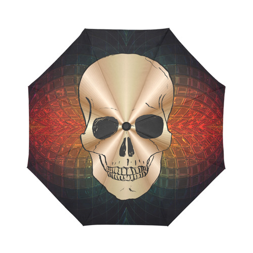 Skull20170528_by_JAMColors Auto-Foldable Umbrella (Model U04)