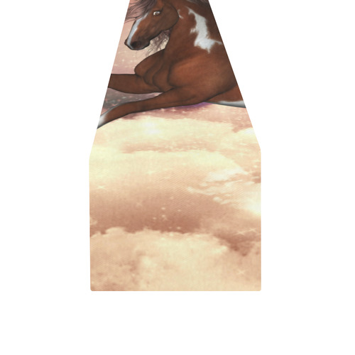 Wonderful wild horse in the sky Table Runner 14x72 inch