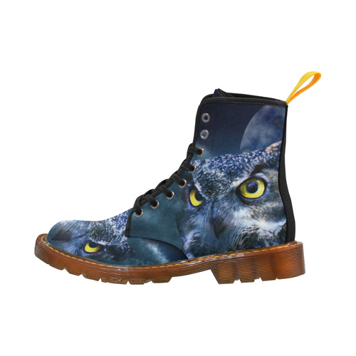 Owl and Night Sky Martin Boots For Women Model 1203H
