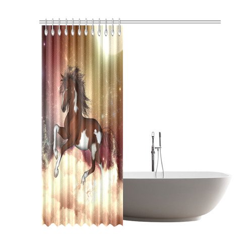 Wonderful wild horse in the sky Shower Curtain 69"x84"