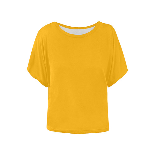 Gold Fusion Women's Batwing-Sleeved Blouse T shirt (Model T44)