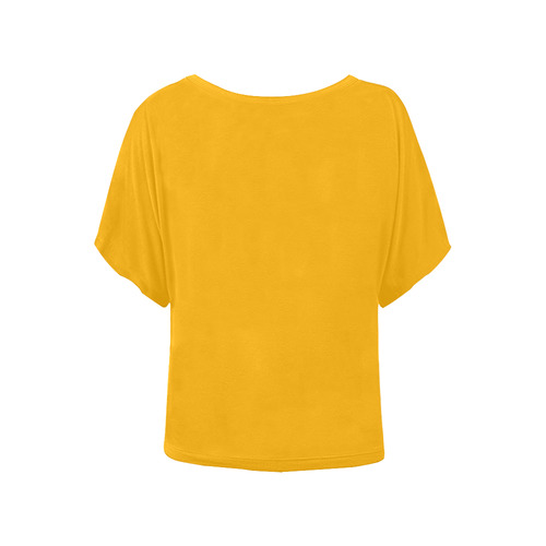 Gold Fusion Women's Batwing-Sleeved Blouse T shirt (Model T44)