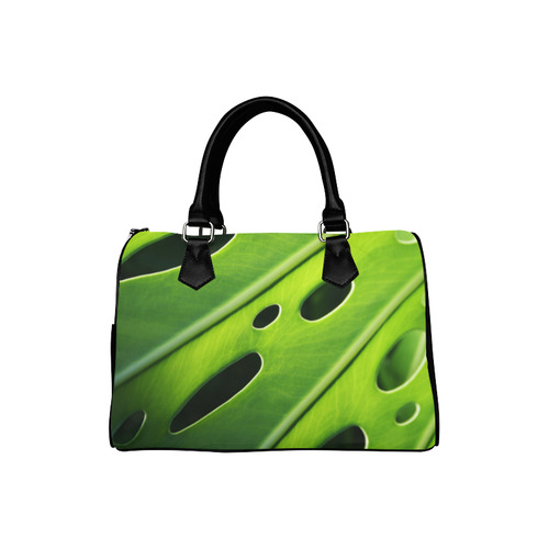 Tropical Monstera Leaf Boston Handbag (Model 1621)