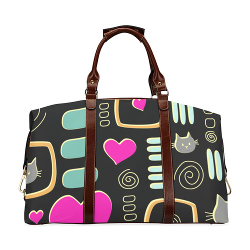 Love Cats Classic Travel Bag (Model 1643) Remake