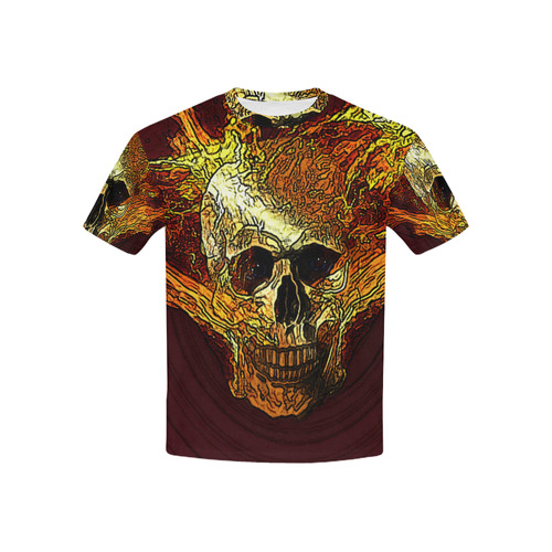 Skull20170533_by_JAMColors Kids' All Over Print T-shirt (USA Size) (Model T40)