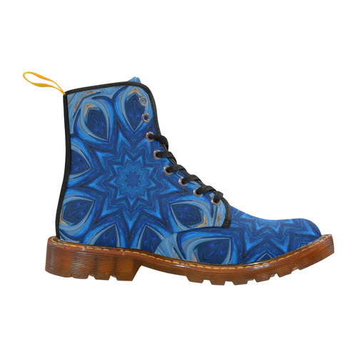 Blue Blossom Mandala Martin Boots For Women Model 1203H