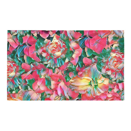wonderful floral 24B  by FeelGood Azalea Doormat 30" x 18" (Sponge Material)