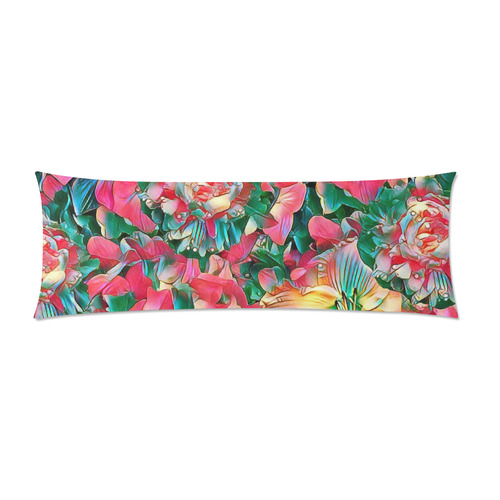 wonderful floral 24B  by FeelGood Custom Zippered Pillow Case 21"x60"(Two Sides)