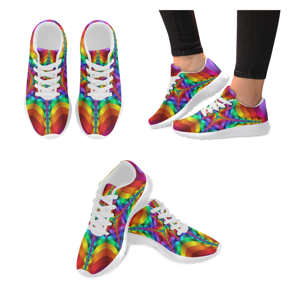 rainbow colored shoes