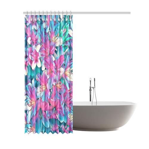 wonderful floral 25A  by FeelGood Shower Curtain 69"x84"