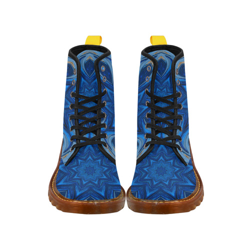 Blue Blossom Mandala Martin Boots For Women Model 1203H