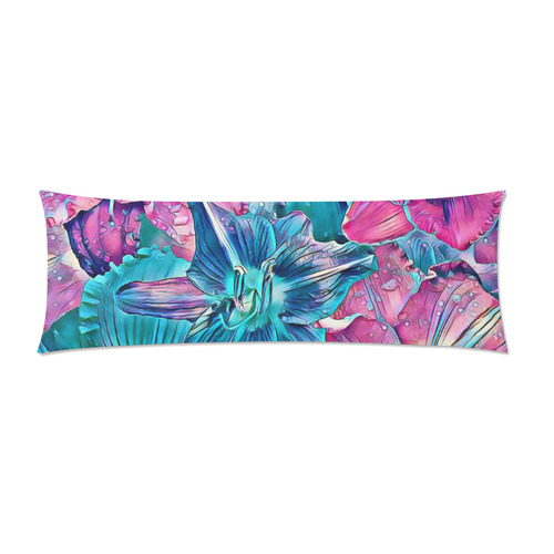 wonderful floral 22B  by FeelGood Custom Zippered Pillow Case 21"x60"(Two Sides)