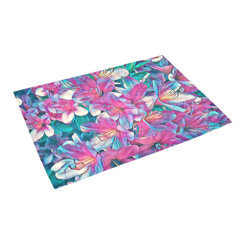 wonderful floral 25A  by FeelGood Azalea Doormat 24" x 16" (Sponge Material)