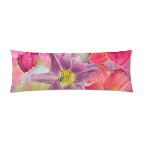 wonderful floral 22A  by FeelGood Custom Zippered Pillow Case 21"x60"(Two Sides)